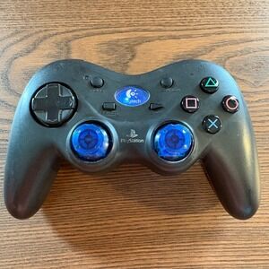 Logitech PS2 Cordless Action & Microsoft Xbox Controller S Bundle Black Good